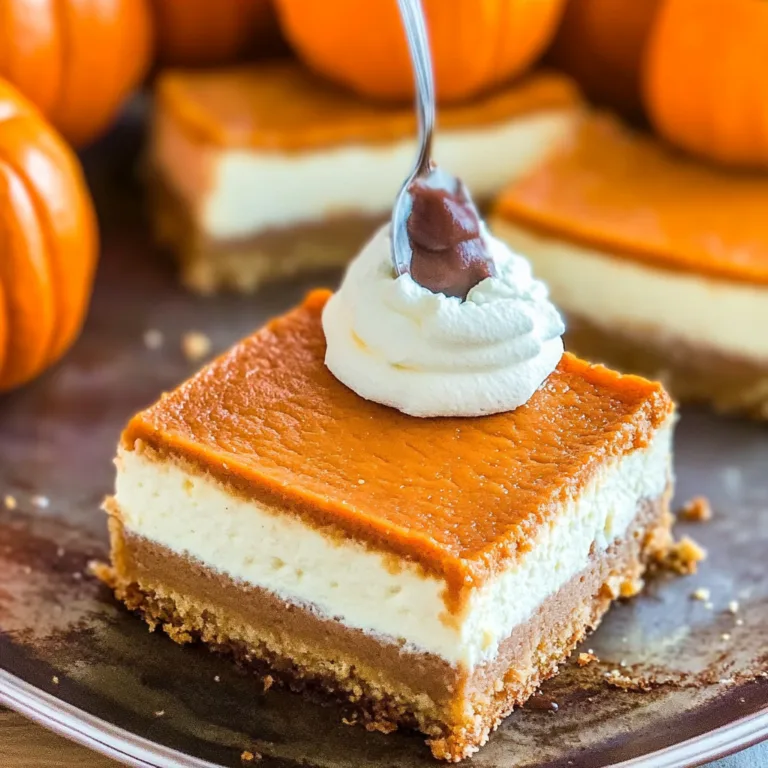 Irresistible Pumpkin Cheesecake Bars for Fall Delight