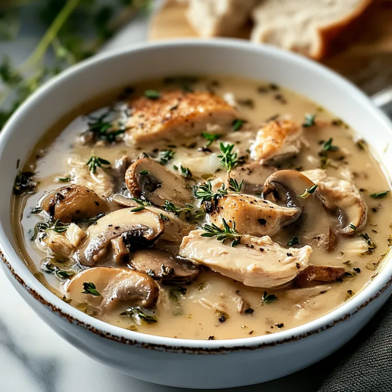 Comforting Rotisserie Chicken Mushroom Soup Recipe