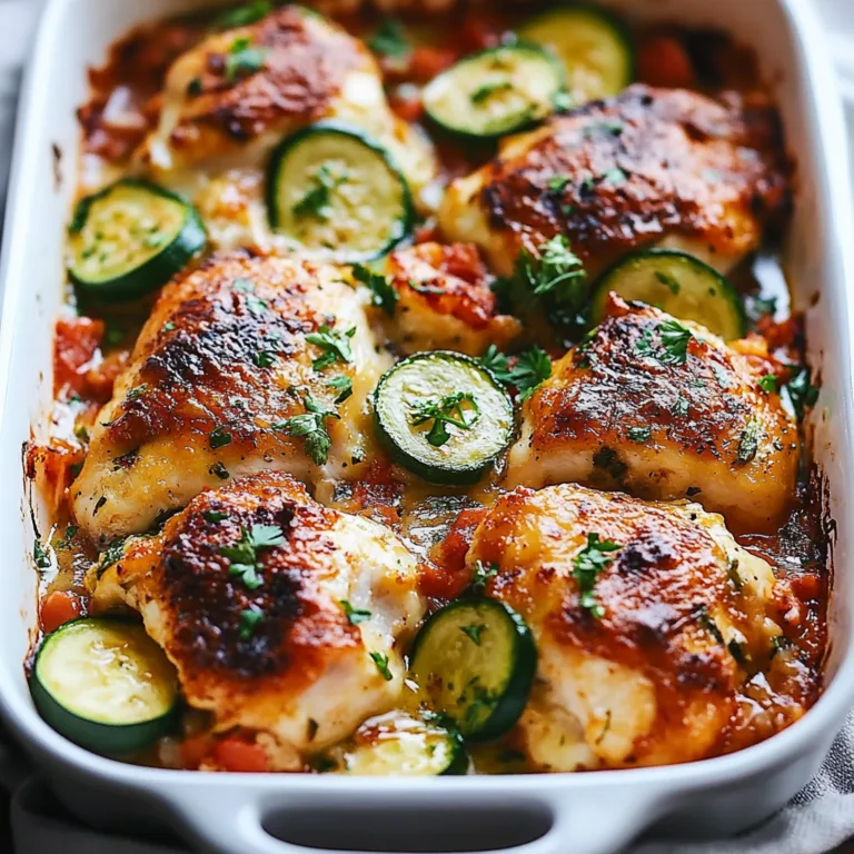 Irresistible Baked Chicken and Zucchini Recipe Delight