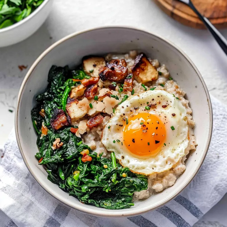 Delightful Savory Oatmeal with Egg Recipe for Breakfast