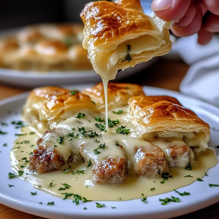 Irresistible Sausage Gravy Puff Pastry Recipe Delight