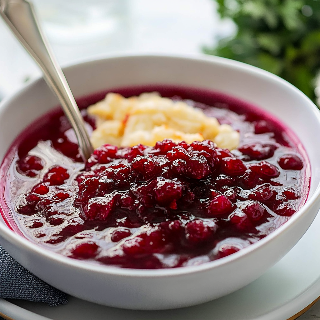 Recipe preparation for Cranberry Sauce Recipe