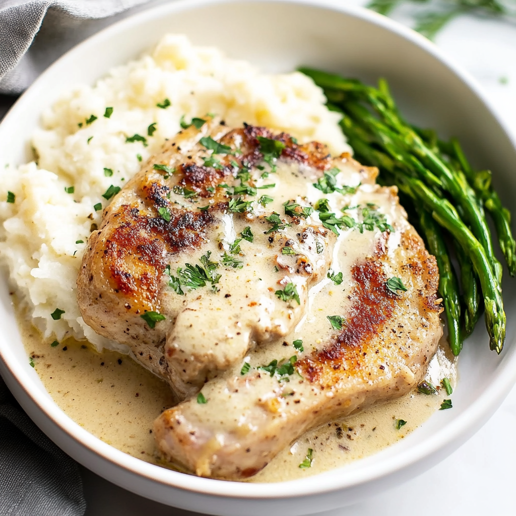 Recipe preparation for Ranch Pork Chops