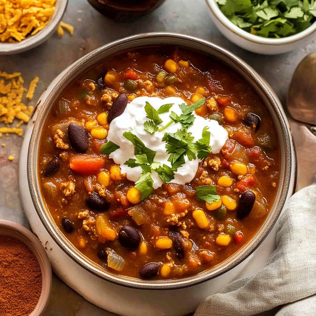 Recipe preparation for Hearty Pumpkin Chili Recipe
