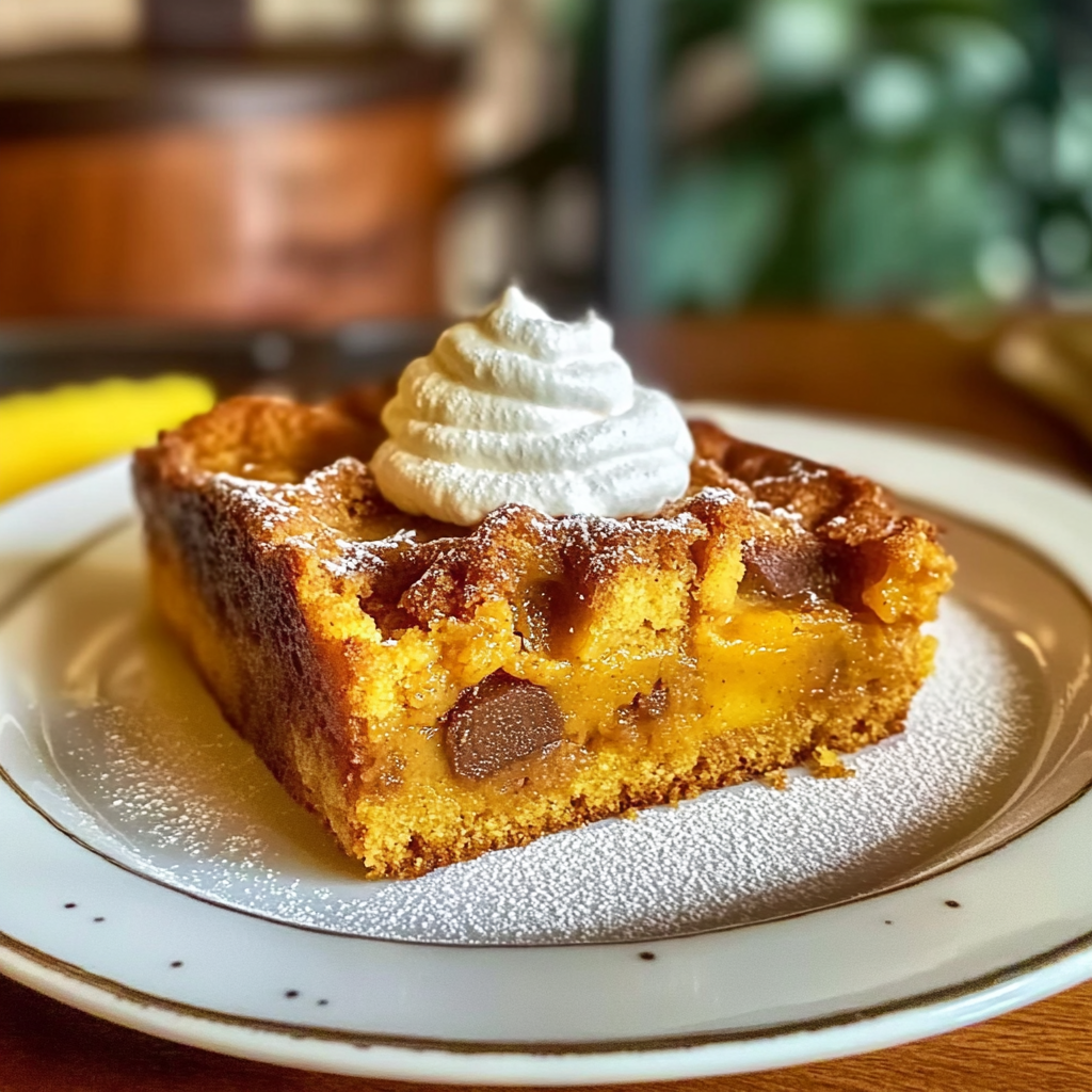 Recipe preparation for Pumpkin Bread Pudding Recipe