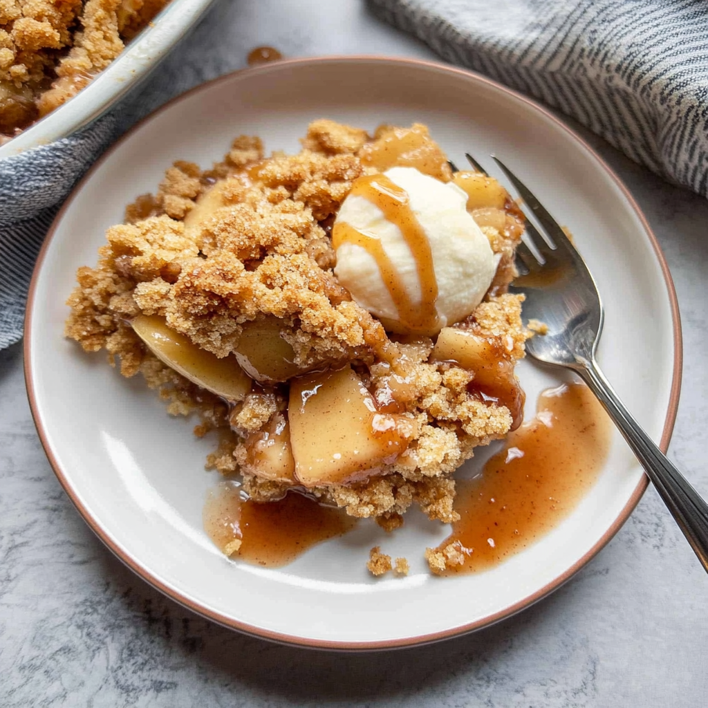 Recipe preparation for Cinnamon Apple Crisp