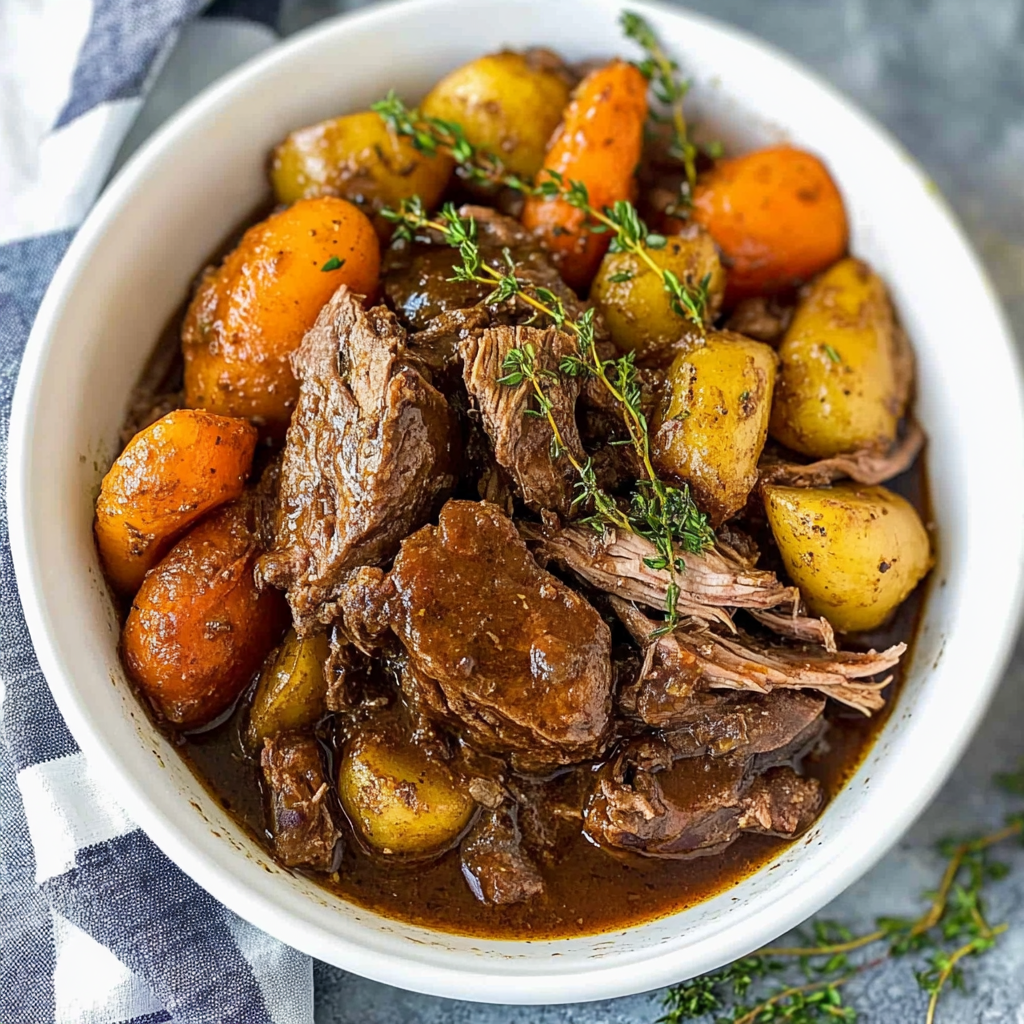 Recipe preparation for Instant Pot Pot Roast Recipe