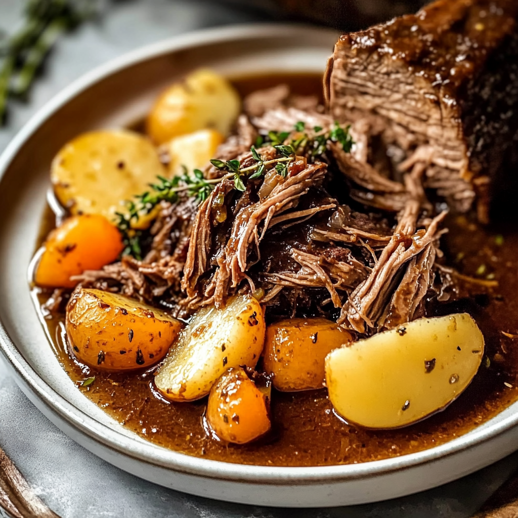 Recipe preparation for Slow Cooker Pot Roast