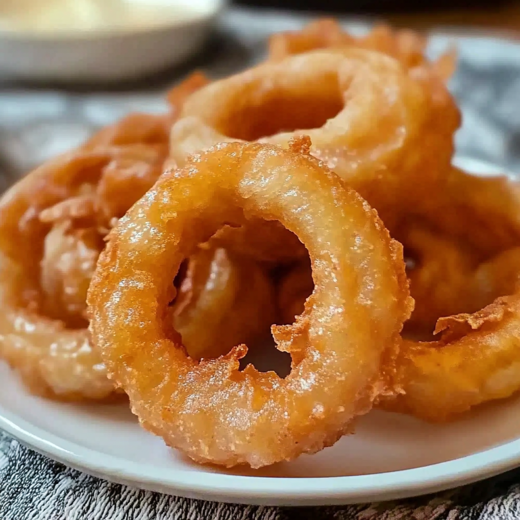Recipe preparation for Beer Battered Onion Rings