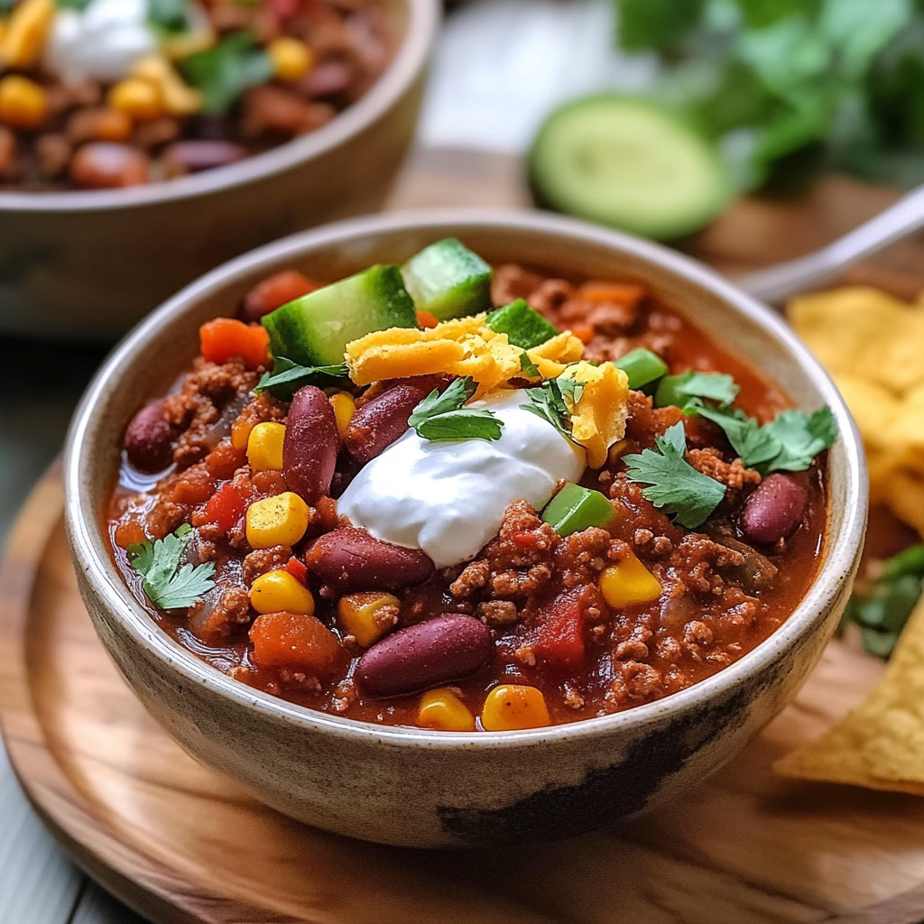 Recipe preparation for Crockpot Chili Recipe
