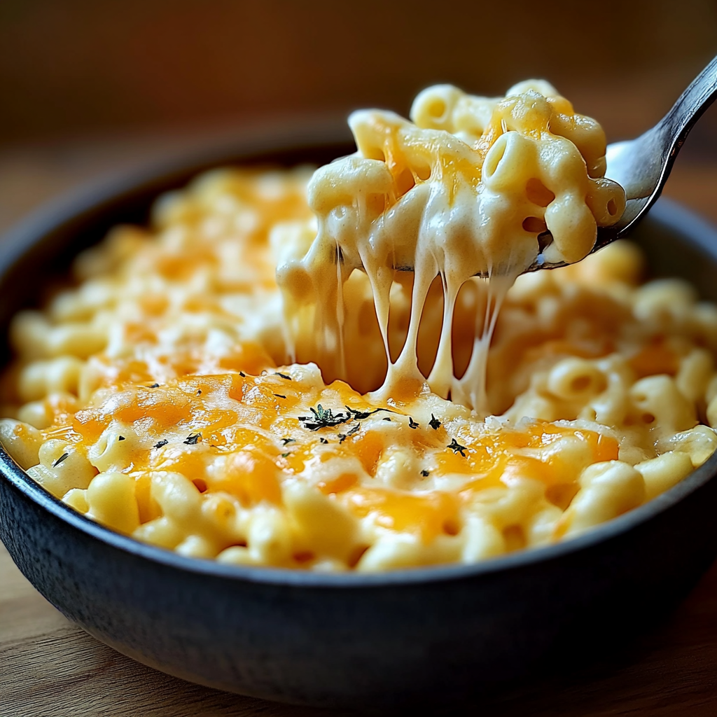 Recipe preparation for Dreamy White Cheddar Mac