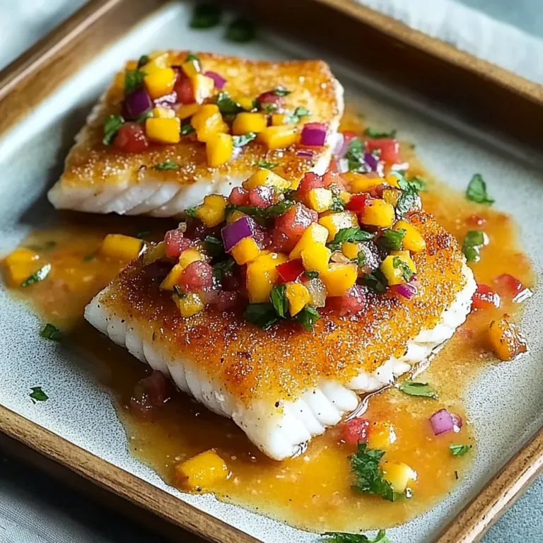 Irresistible Tropical Coconut Crusted Fish with Mango Salsa