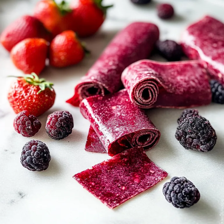 Irresistible Homemade Fruit Roll-Ups: Guilt-Free Treats
