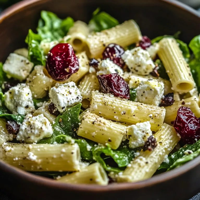 Delicious Feta & Cranberry Rigatoni Salad Recipe