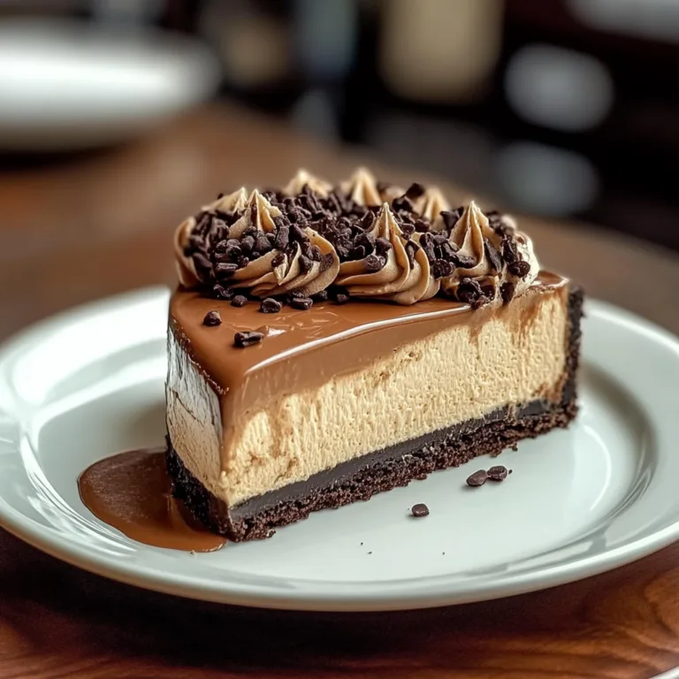 Indulge in Cappuccino Fudge Cheesecake Bliss Today!