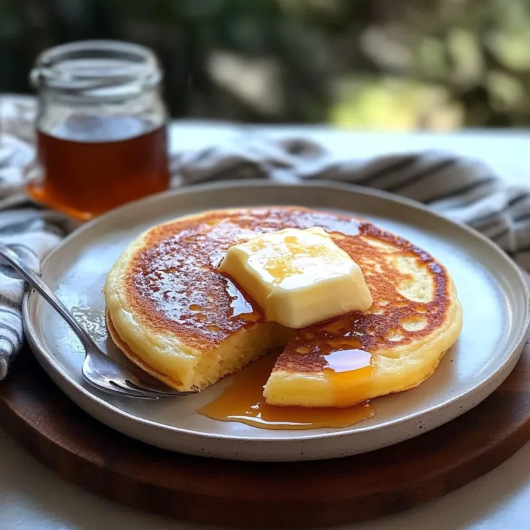 Fluffy German Pancakes with Homemade Butter Syrup Recipe