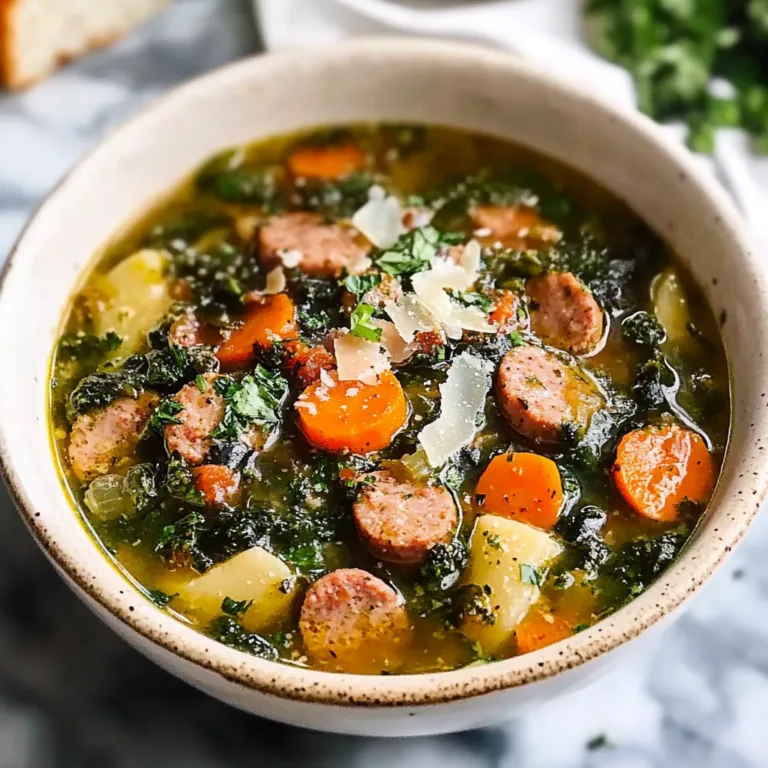 Hearty Italian Sausage and Vegetable Soup Recipe Delight