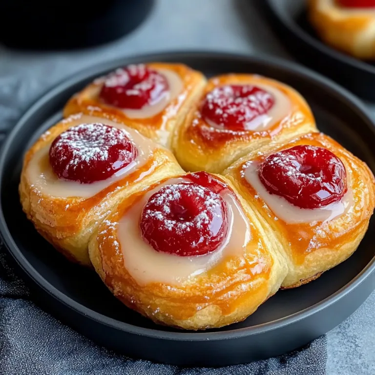Indulge in Cherry Hawaiian Danishes: A Sweet Delight
