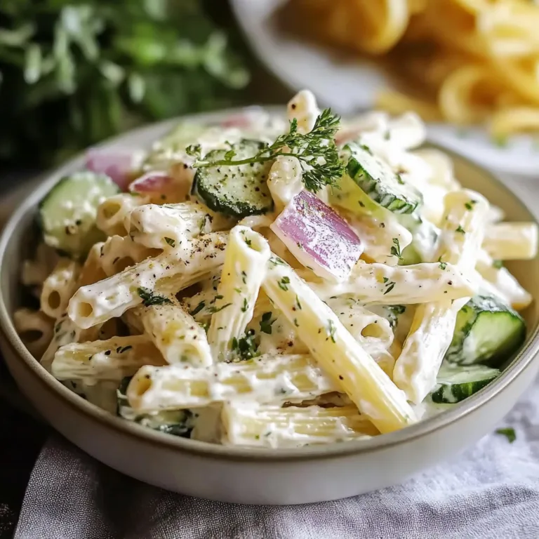 Refreshing Creamy Cucumber Pasta Salad Recipe for Summer