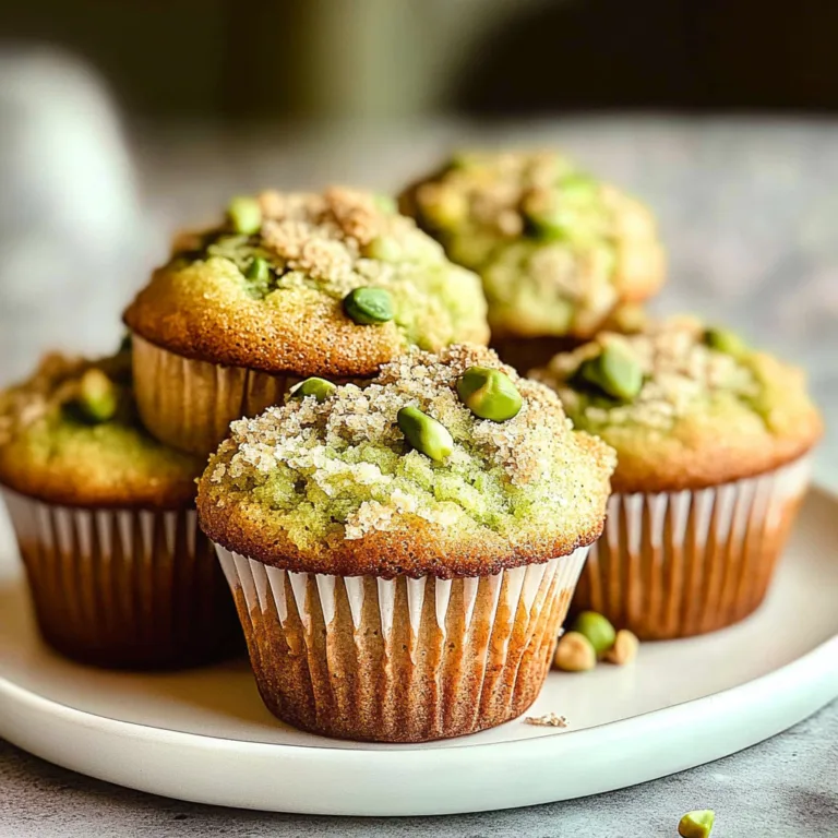 Irresistible Bakery Style Pistachio Muffins Recipe