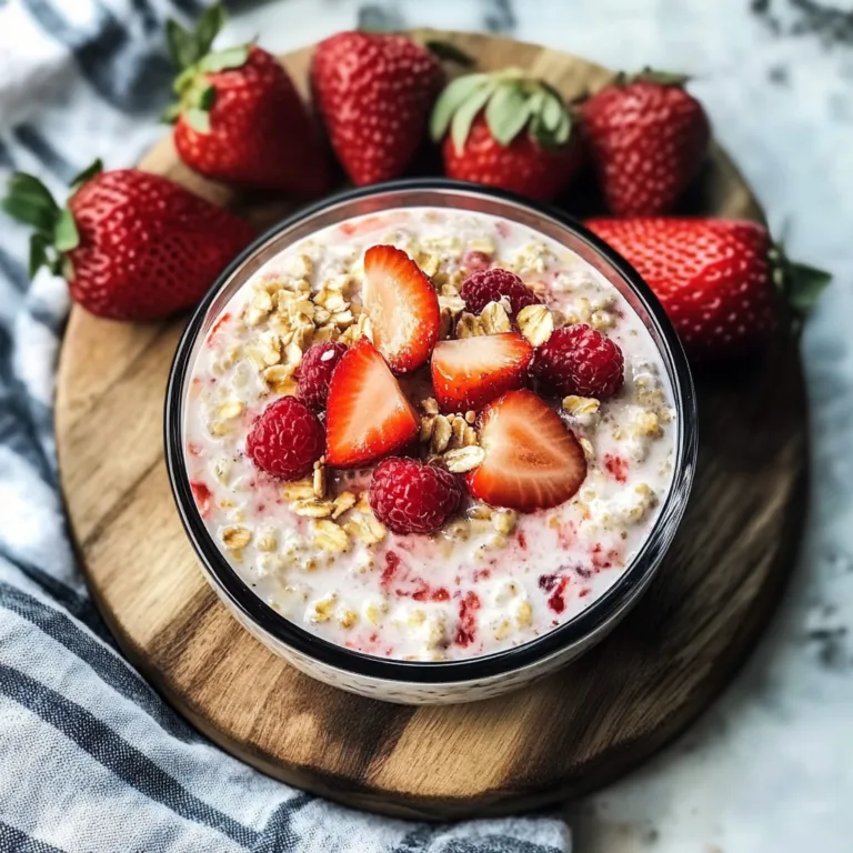 Delightful Strawberry Yogurt Overnight Oats Recipe