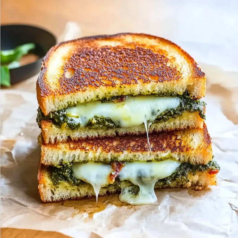 Irresistible Sourdough Pesto Grilled Cheese Recipe