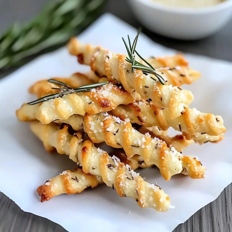Irresistible Rosemary Parmesan Cheese Straws Recipe