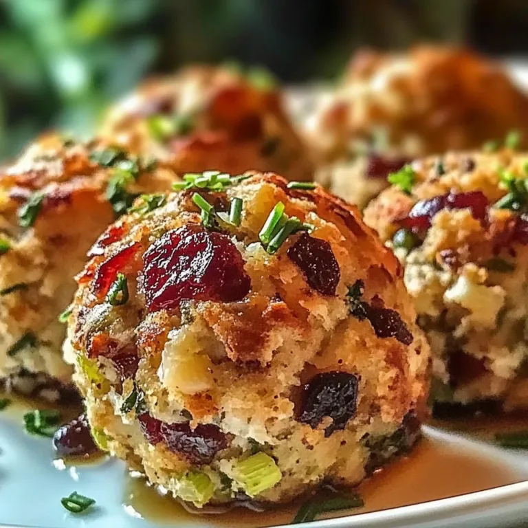 Irresistible Cranberry Turkey Stuffing Balls Recipe