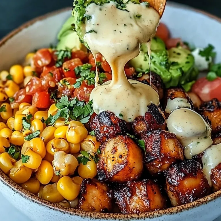 Savor the Best Grilled Shrimp Bowl with Avocado & Corn Salsa