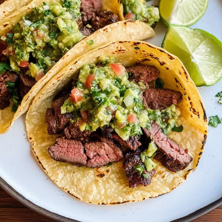Delicious Grilled Steak Tacos with Avocado Salsa Recipe