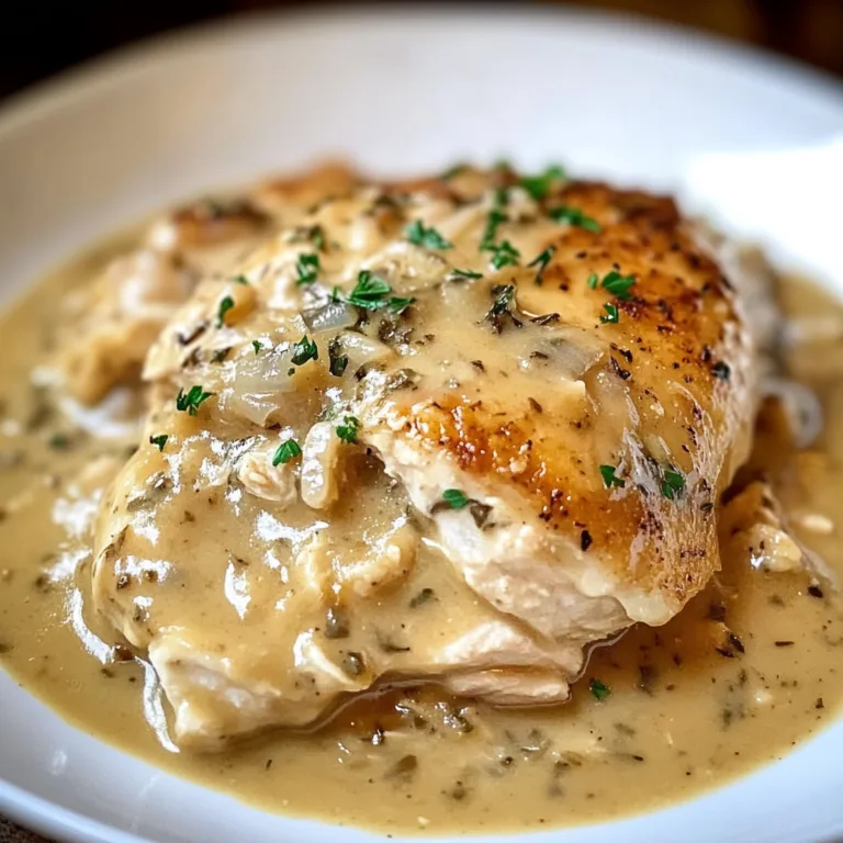 Easy Crockpot Chicken and Creamy Gravy Recipe Delight