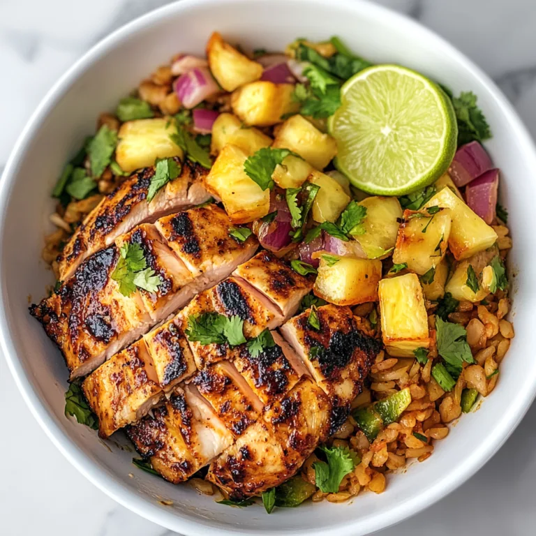 Irresistible Jerk Chicken Bowl with Pineapple Salsa Recipe
