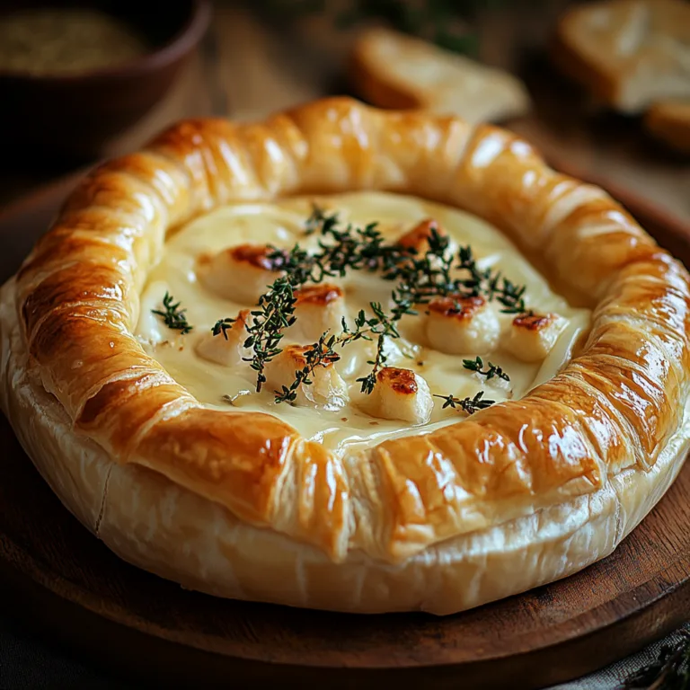 Irresistible Baked Brie in Puff Pastry Recipe Delight