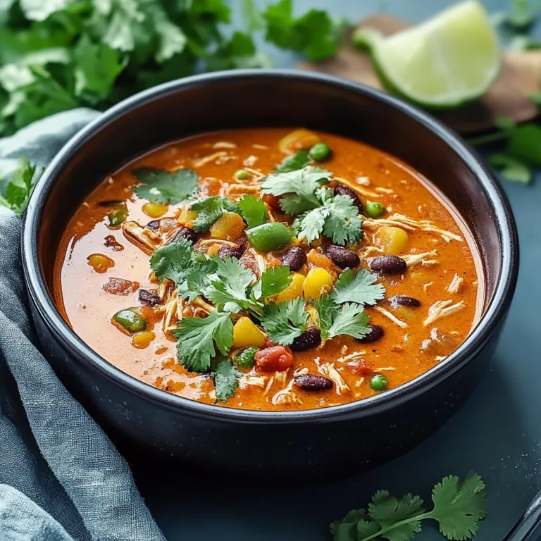 Cozy and Creamy Chicken Enchilada Soup Recipe Delight