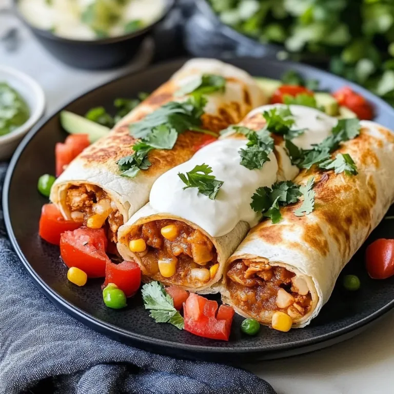 Satisfy Your Cravings with Crispy Chicken Chimichangas