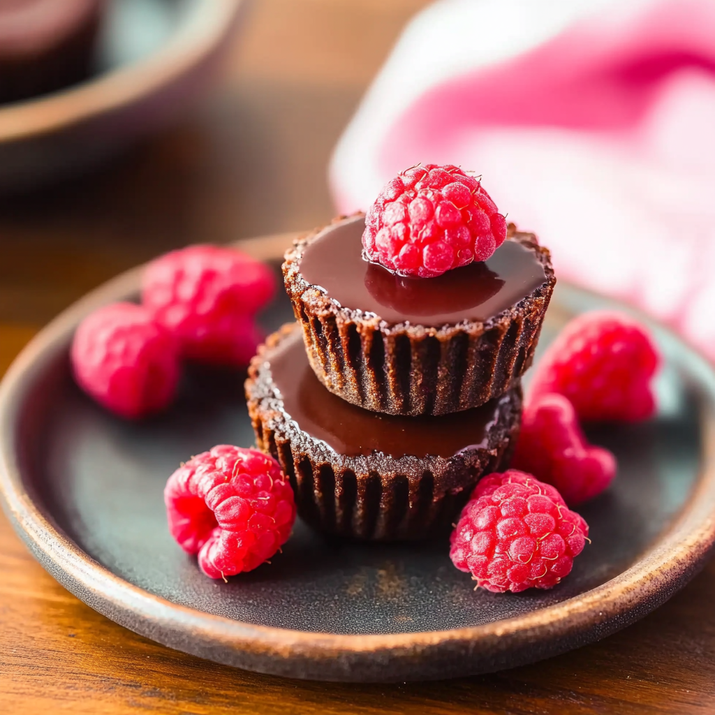 Recipe preparation for Chocolate Raspberry Cups