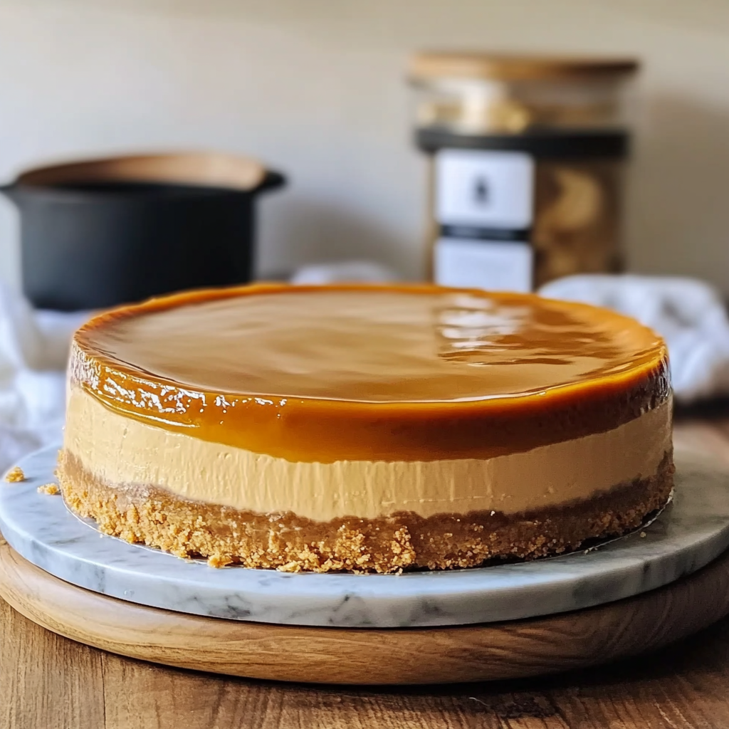 Recipe preparation for Salted Caramel Cheesecake