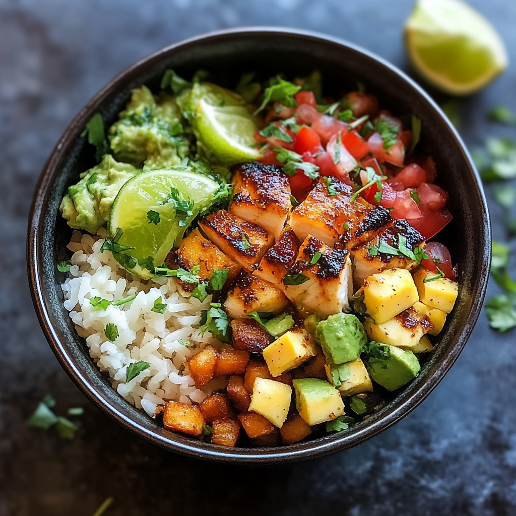 Recipe preparation for Low-Carb Fish Taco Bowls