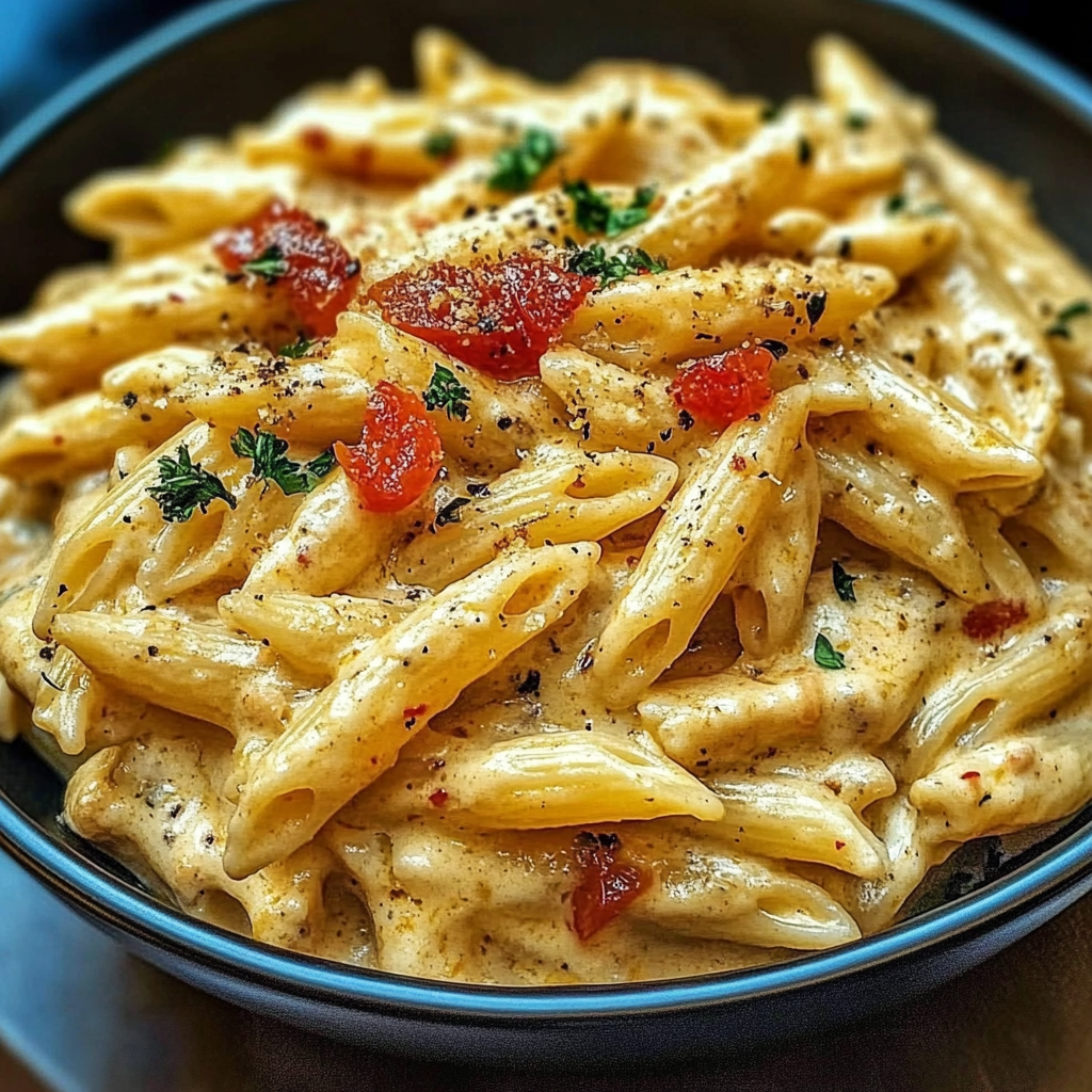 Recipe preparation for Spicy Rattlesnake Pasta