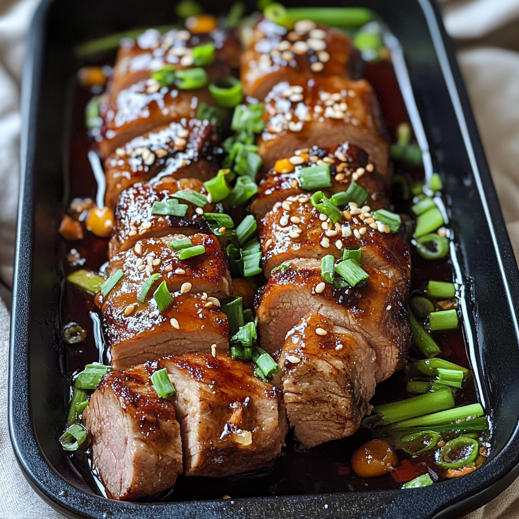 Recipe preparation for Hoisin Pork Tenderloin
