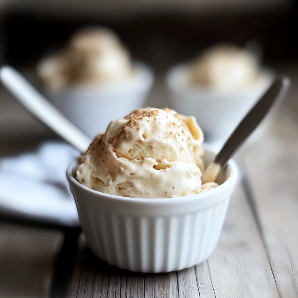 Recipe preparation for Cottage Cheese Ice Cream with Brown Butter and Vanilla
