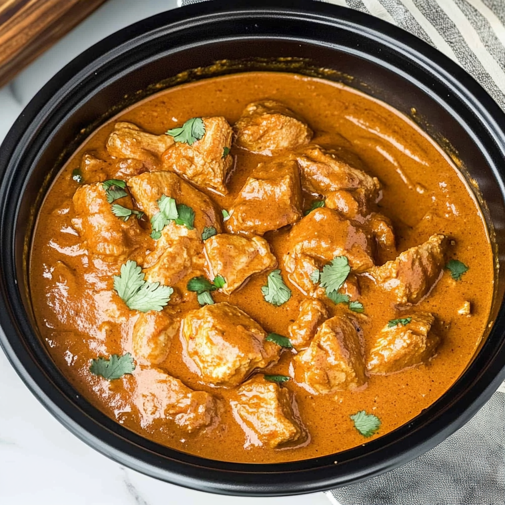 Recipe preparation for Butter Chicken Slow Cooker