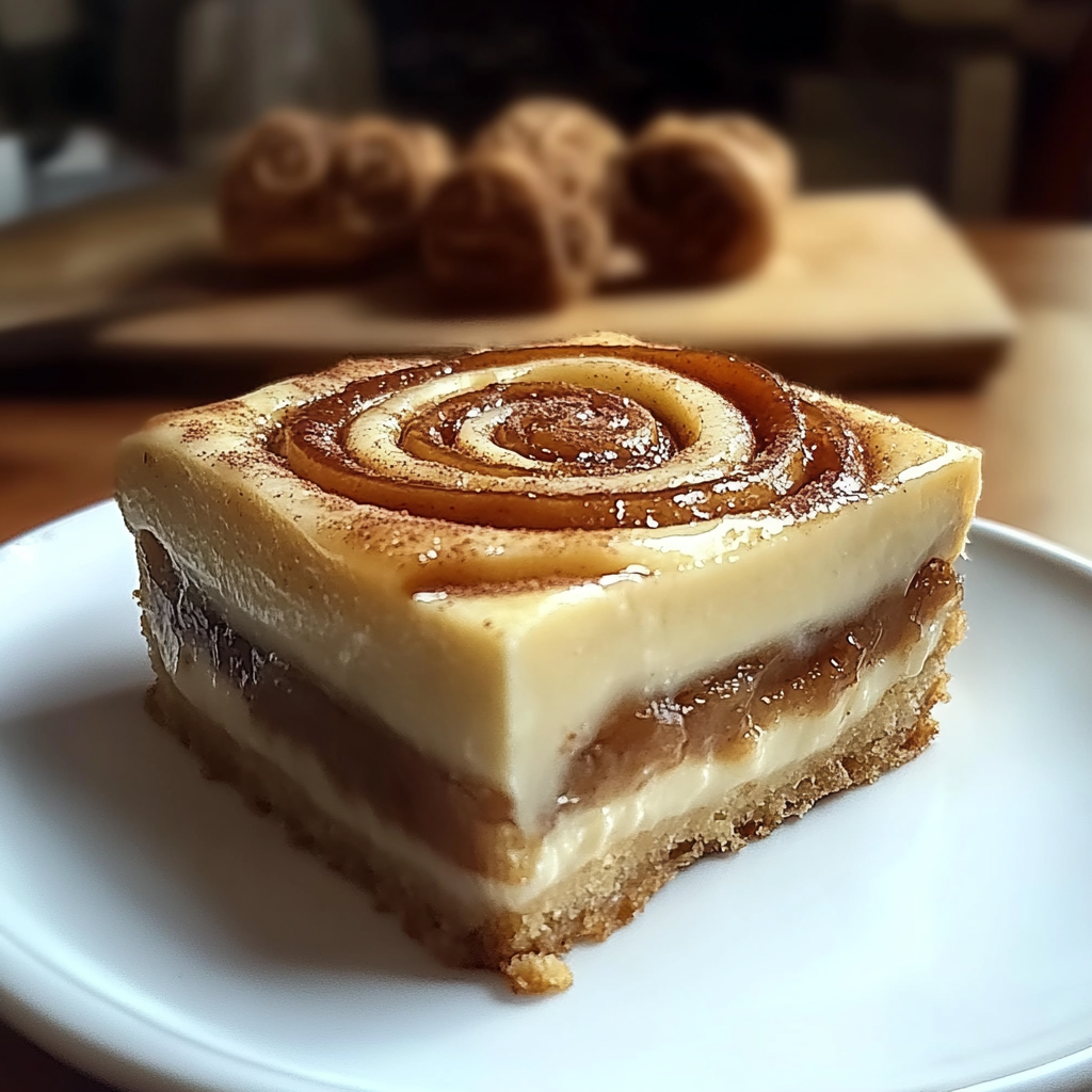 Recipe preparation for Cinnamon Roll Honeybun Cheesecake