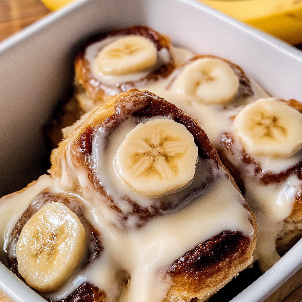 Recipe preparation for Banana Cinnamon Rolls