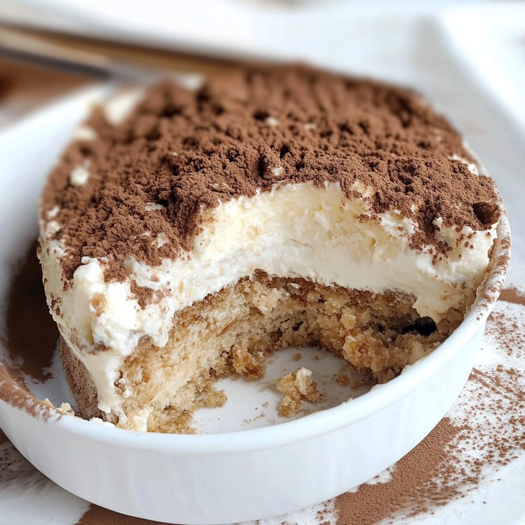 Recipe preparation for Rice Cake Tiramisu