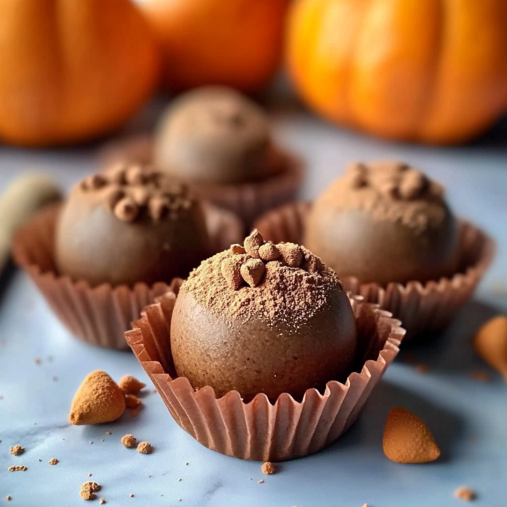 Recipe preparation for Pumpkin Spice Truffles
