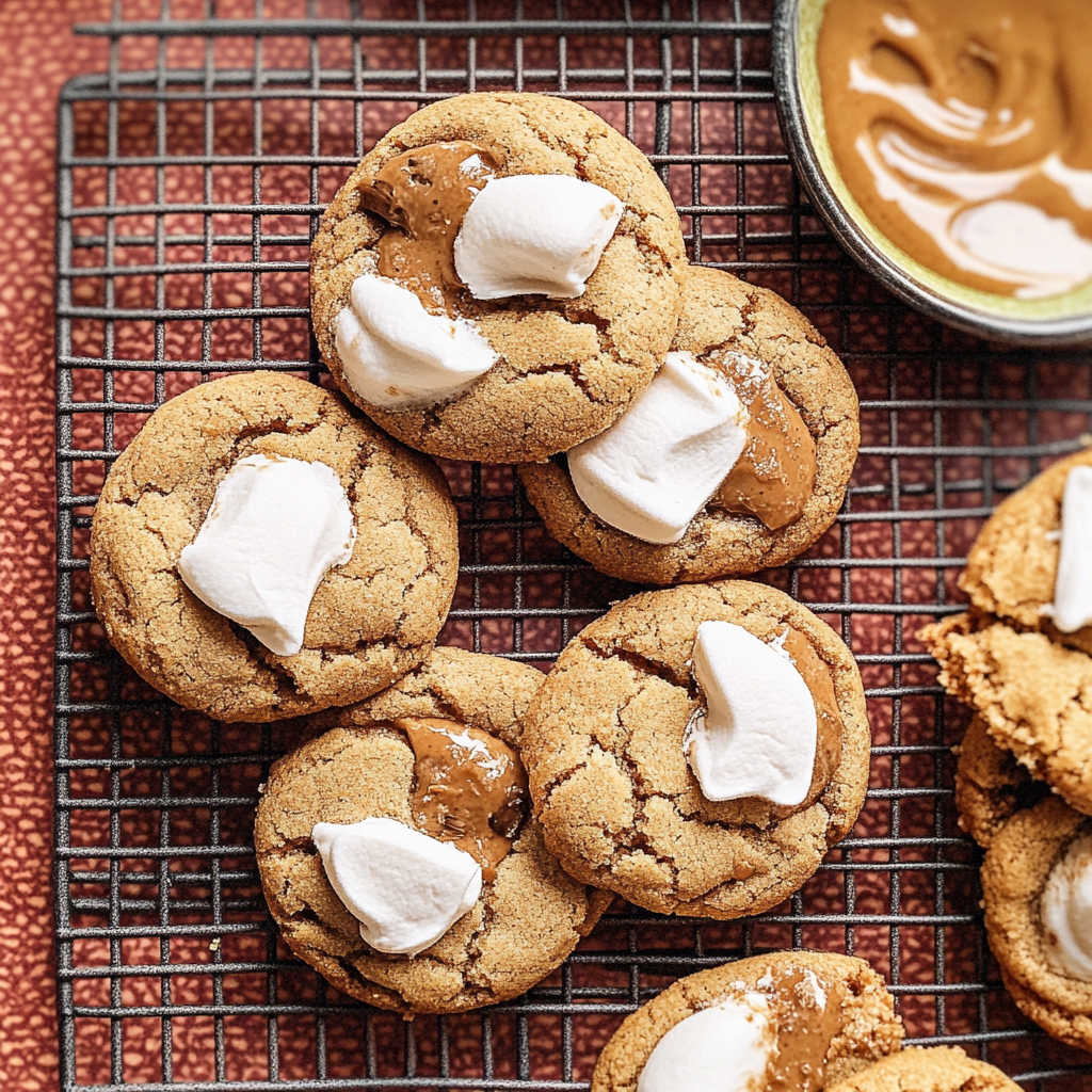 Recipe preparation for Gluten-Free Peanut Butter Marshmallow Cookies