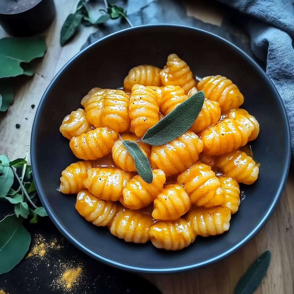Recipe preparation for Creamy Pumpkin Gnocchi: A Bowl of Autumn Comfort