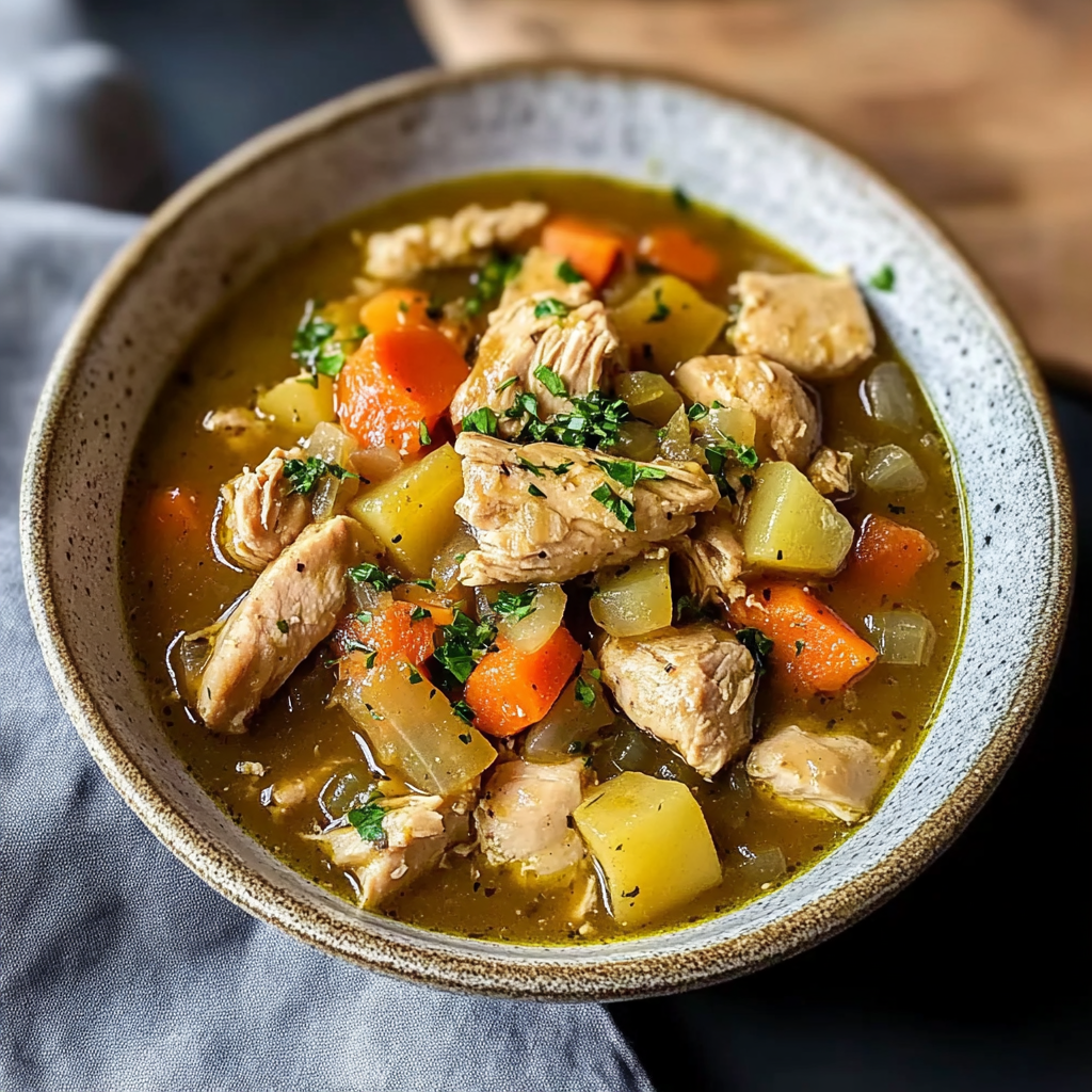 Recipe preparation for Hearty Instant Pot Chicken Stew