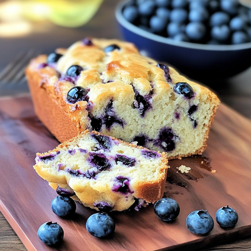 Recipe preparation for Blueberry Cream Cheese Bread